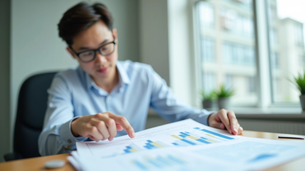 Person in professional attire looking at financial dashboard showing retirement progress and milestones